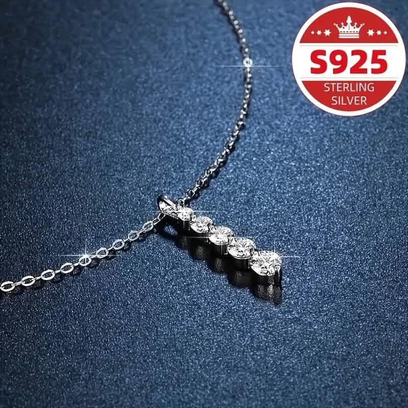 Collier pendentif goutte en argent sterling 925 et zircone cubique synthétique