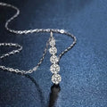 Collier pendentif goutte en argent sterling 925 et zircone cubique synthétique