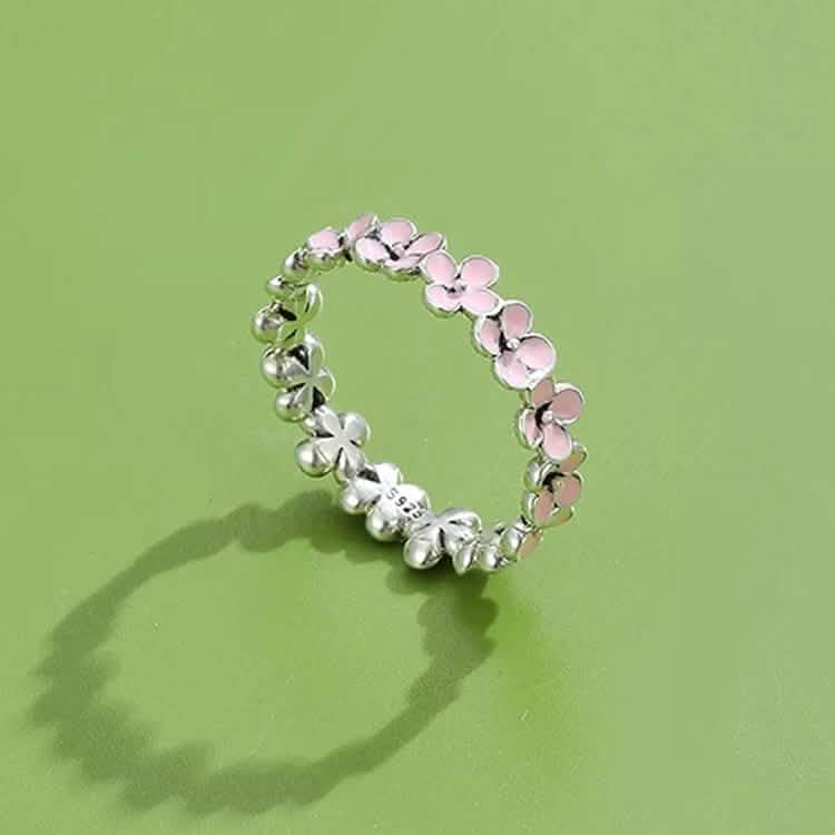 Bague en argent sterling 925 pour femme, motif prune romantique