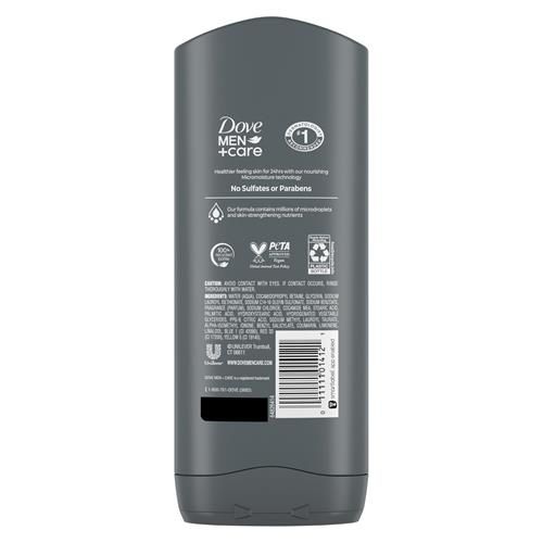 Gel douche hydratant Dove Men+Care Hydrating Clean Comfort pour homme avec la technologie hydratante MicroMoisture 24h, 400 ml