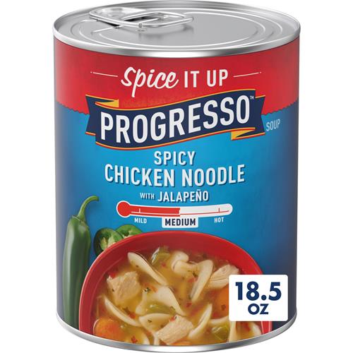 Progresso Soupe épicée aux nouilles de poulet et jalapeno, 18.5 oz