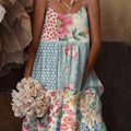 🌺 Robe de vacances à fines bretelles imprimé floral de style européen et américain