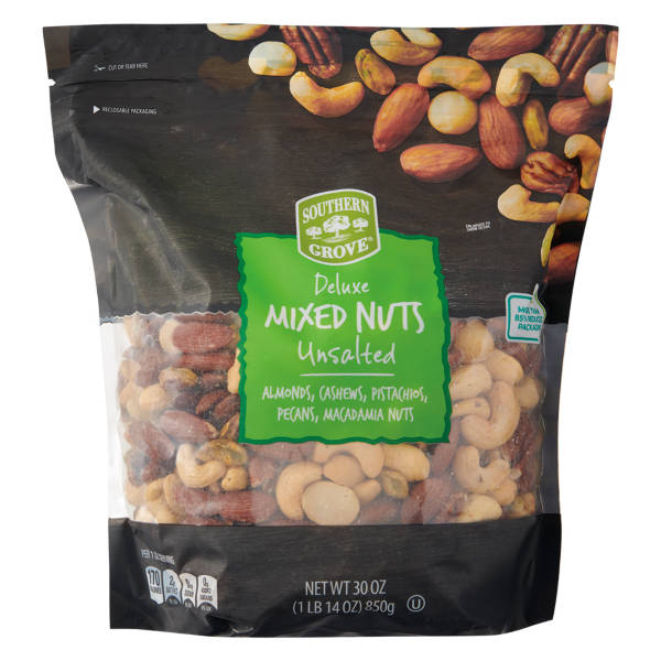 Mélange de noix de luxe non salées Southern Grove, 850 g