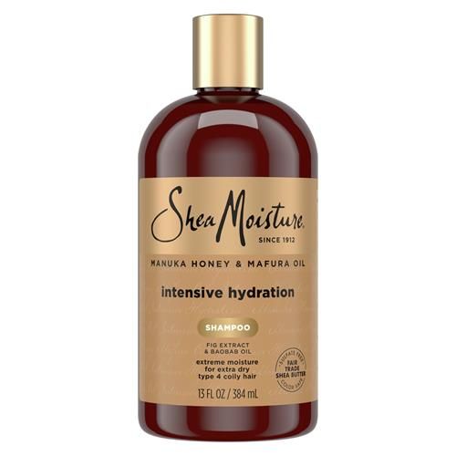 Sheamoisture Shampoing Hydratation Intense Pour Cheveux Secs Et Abîmés Miel De Manuka Et Huile De Mafura Sans Sulfate 384 ml
