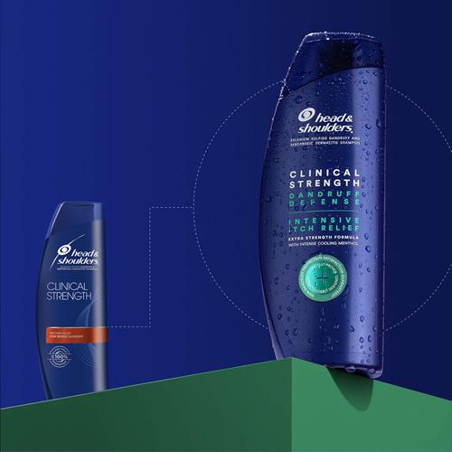 Shampooing anti-pelliculaire intensif Head & Shoulders Clinical Strength Dandruff Defense contre les démangeaisons, 400 ml, 158 ml