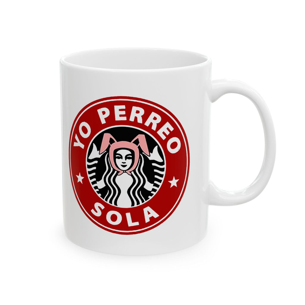 Mug "Yo Perreo Sola" | Paroles de Bunny, produits latinos drôles et viraux | 325 ou 440 ml