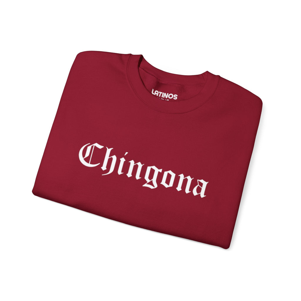 Sweat-shirt ras du cou Chingona | Polaire virale Latino | 3 Couleurs