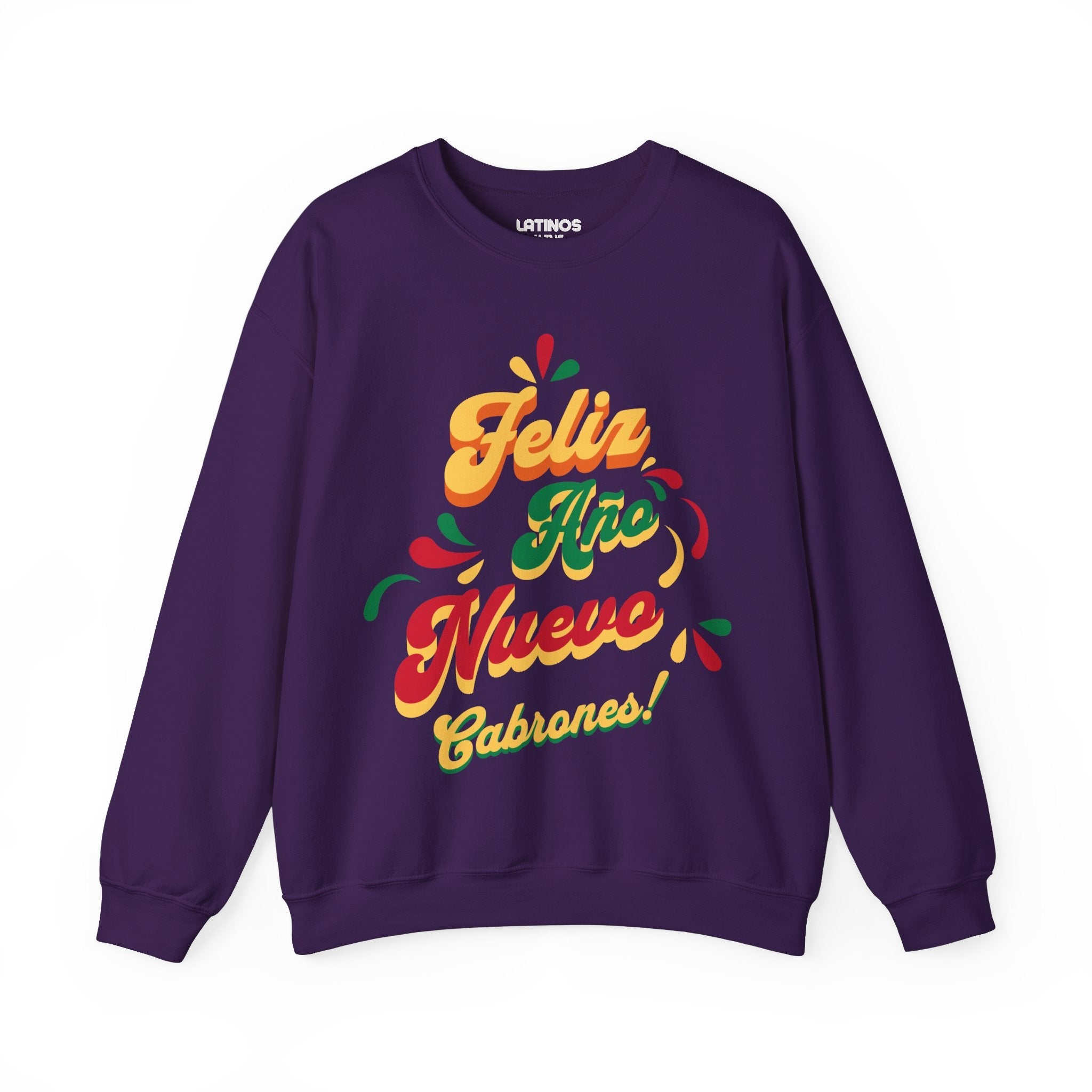 Feliz Año Nuevo Cabrones ! 2027 Nouvel An Latino Sweat ras du cou | Réveillon drôle | 3 couleurs