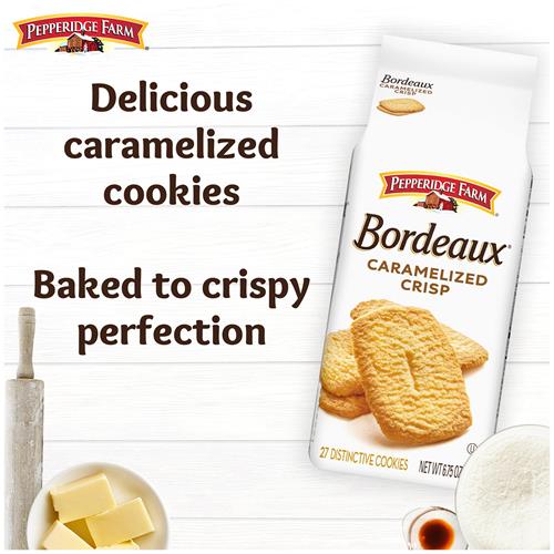 Biscuits croustillants caramélisés Bordeaux de Pepperidge Farm, sac de 191 g