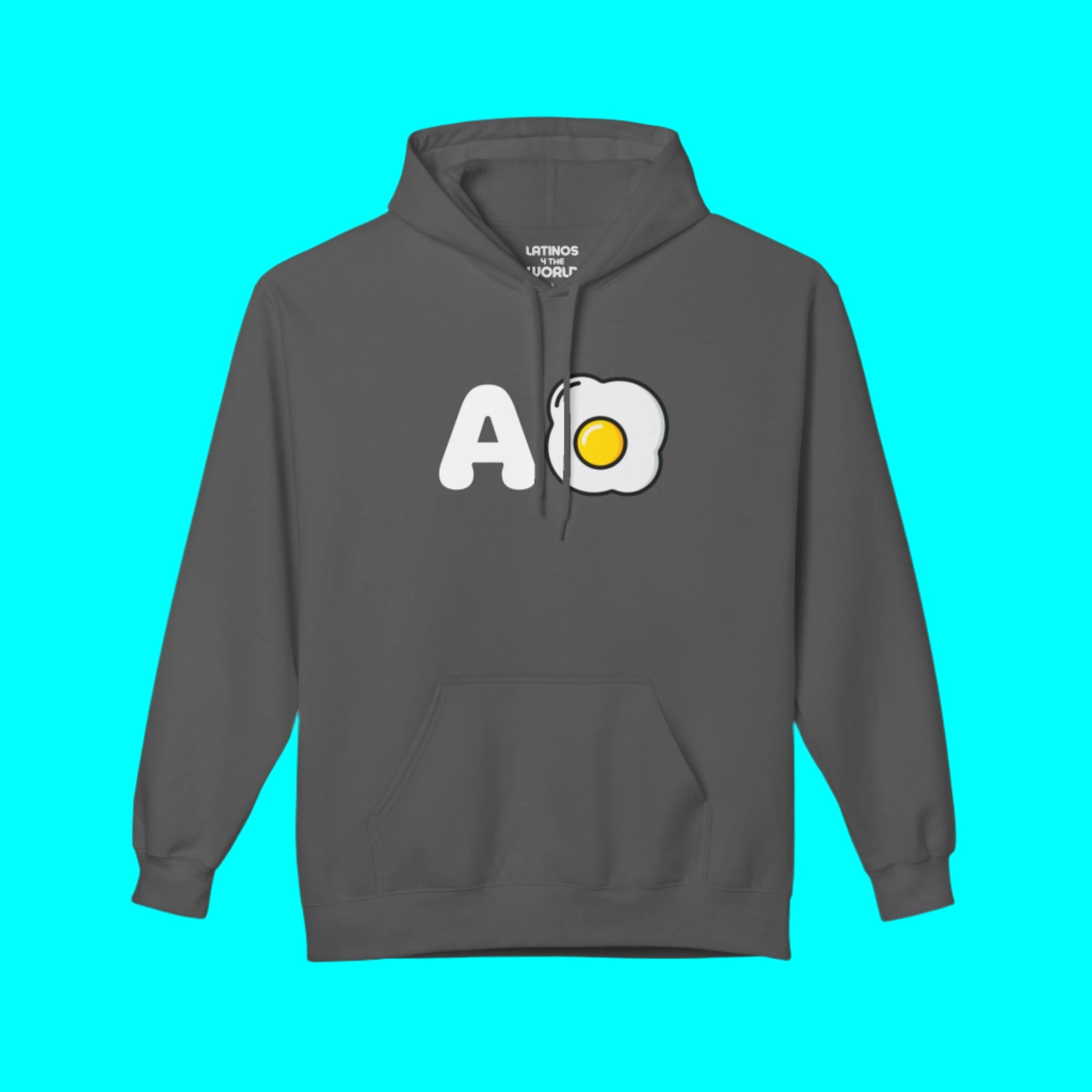 A Huevo Mexican/Central American Slang Comfy Warm Hoodie | Joke Latino Pride Funny Fleece-Lined | Latinos 4 The World
