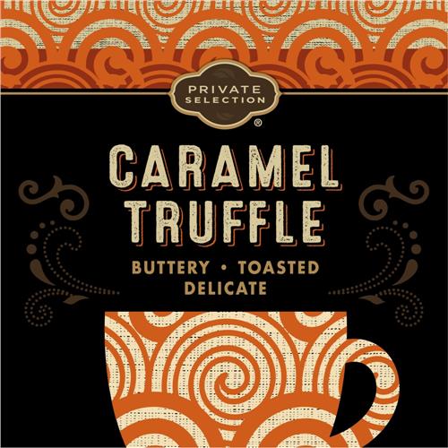 Dosettes de café torréfié moyen truffe au caramel Private Selection 12 unités