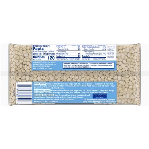 Haricots de Lima pour bébés Kroger 453 g
