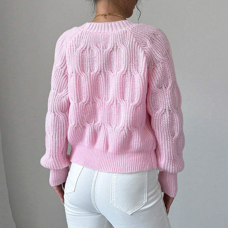 Cardigan court à nœud pour femme