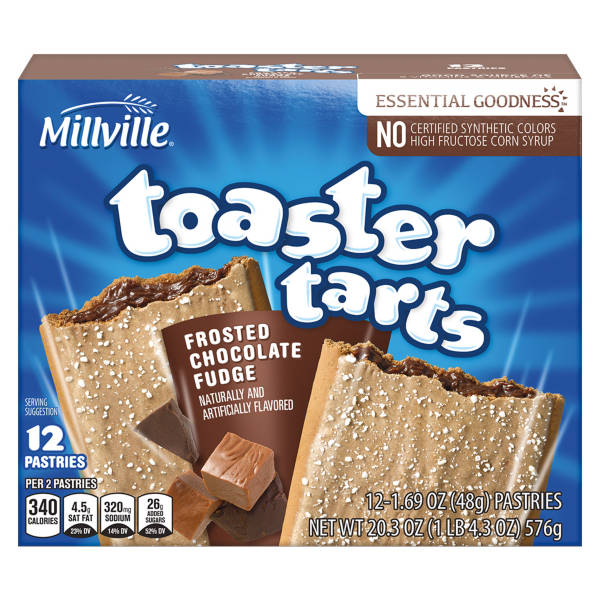Pâtisseries grillables Millville au chocolat et au fudge, 12 unités