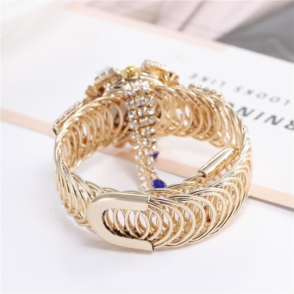 Nouvelle montre bracelet de luxe avec strass pour femmes et jeunes filles