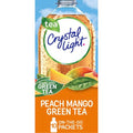 Crystal Light Thé vert pêche mangue arôme naturel, Mélange pour boisson en poudre, 10 sachets individuels