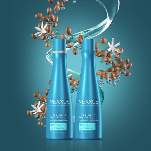 Shampooing Lissant Ultraléger Nexxus pour Cheveux Secs et Frisés - Traitement Lissant Léger qui Élimine les Frisotis - 400 ml