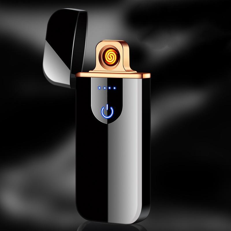 Briquet électrique moderne Briquets plasma Briquet à double arc Briquets USB Briquets sans flamme rechargeables Briquet coupe-vent Briquets électriques pour hommes Cadeaux Gadgets Accessoires