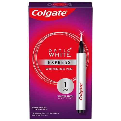 Colgate Optic White Express Stylo Blanchissant Dents 35 Traitements, Sans Danger Pour L'émail, Conçu Pour Ne Pas Provoquer de Sensibilité Dentaire, 2,3 g