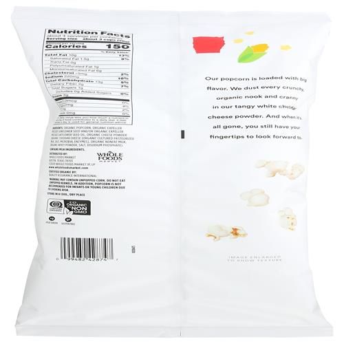 Whole Foods Market Pop-corn bio au cheddar blanc, 113 g