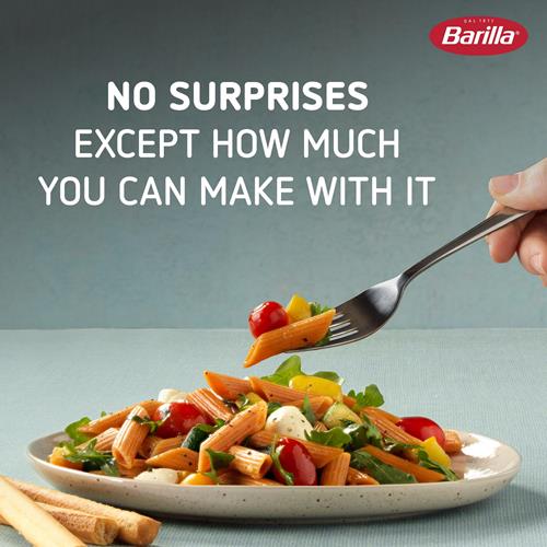 Pâtes Penne aux lentilles corail Barilla, 249 g – Vegan, Sans gluten, Sans OGM & Casher – À base de protéines végétales