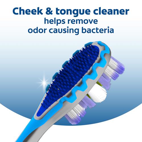 Brosse à dents Colgate 360 Advanced avec poils Floss Tip, souple, pour adultes, paquet de 4
