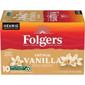 Café Folgers French Vanilla arôme artificiel, capsules Keurig K-Cup, boîte de 10