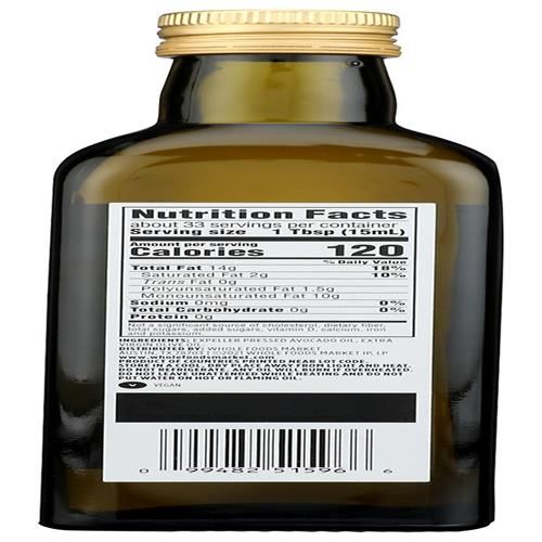 Mélange d'huiles avocat et huile d'olive extra vierge Whole Foods Market, 499 ml