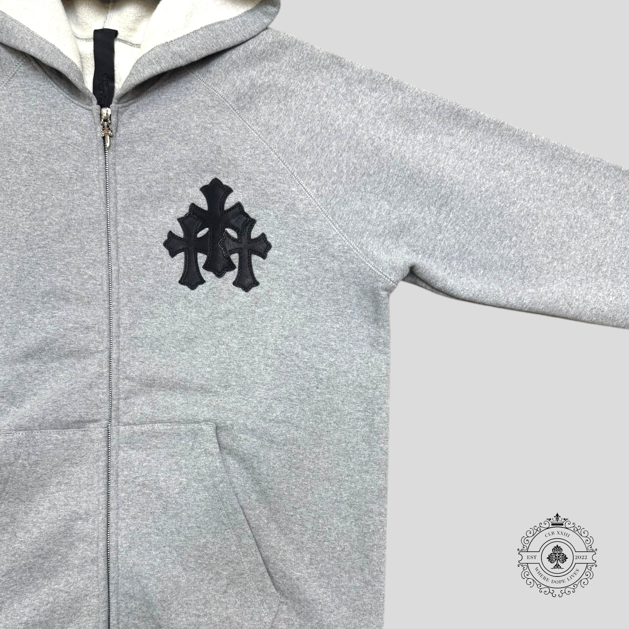 Sweat à capuche zippé Chrome Hearts Paper Jam
