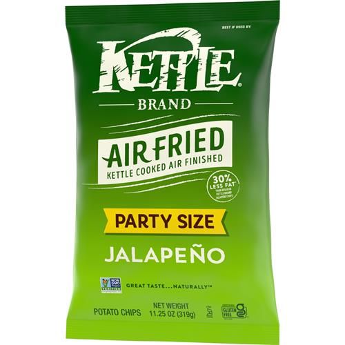 Chips de pommes de terre Kettle Brand, chips jalapeño cuites à l'air, sac format familial de 319 g