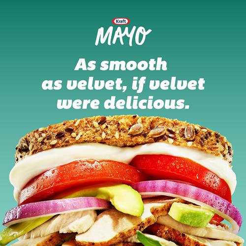 Mayonnaise Kraft à l'huile d'olive, réduite en matières grasses, bouteille de 650 ml