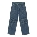 Jean cargo homme taille mi-haute