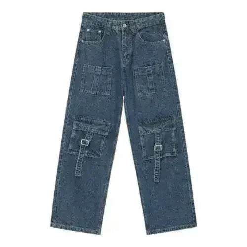 Jean cargo homme taille mi-haute