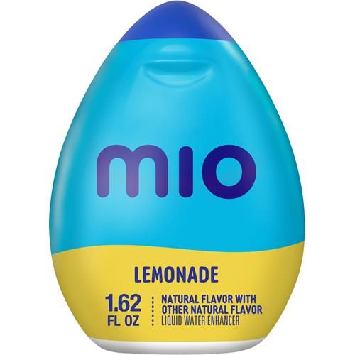 Mio Rehausseur d'eau liquide saveur Limonade avec autres arômes naturels, bouteille de 48 ml