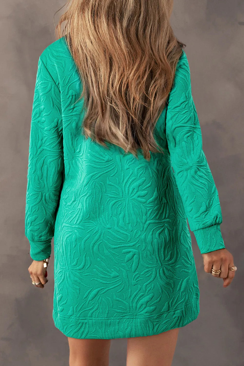 Robe mini zippée texturée classique Robe longue tendance pour femmes Robe moderne