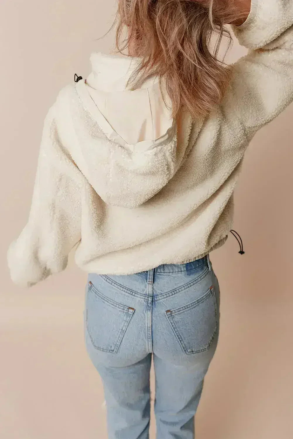 Veste Sherpa à Capuche et Poches Jet Stream