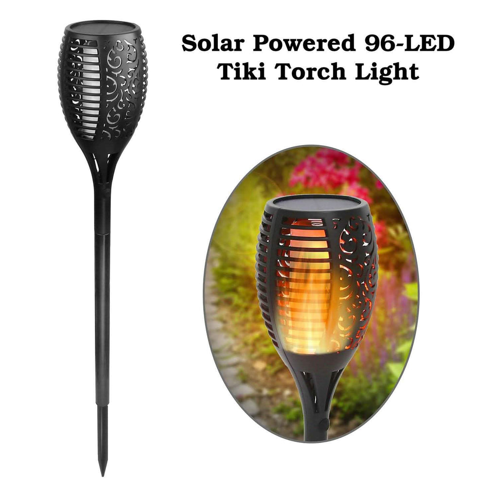 Torche solaire à flamme avec 96 LED