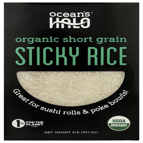Riz gluant à grains courts biologique Oceans Halo, 907 g