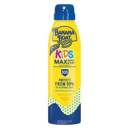 Banana Boat Kids Max Protect & Play - Spray solaire FPS 100, 170 g | Écran solaire transparent en spray, Spray solaire enfants, Écran solaire en spray enfants, Spray solaire enfants, Écran solaire enfants FPS 100, 170 g