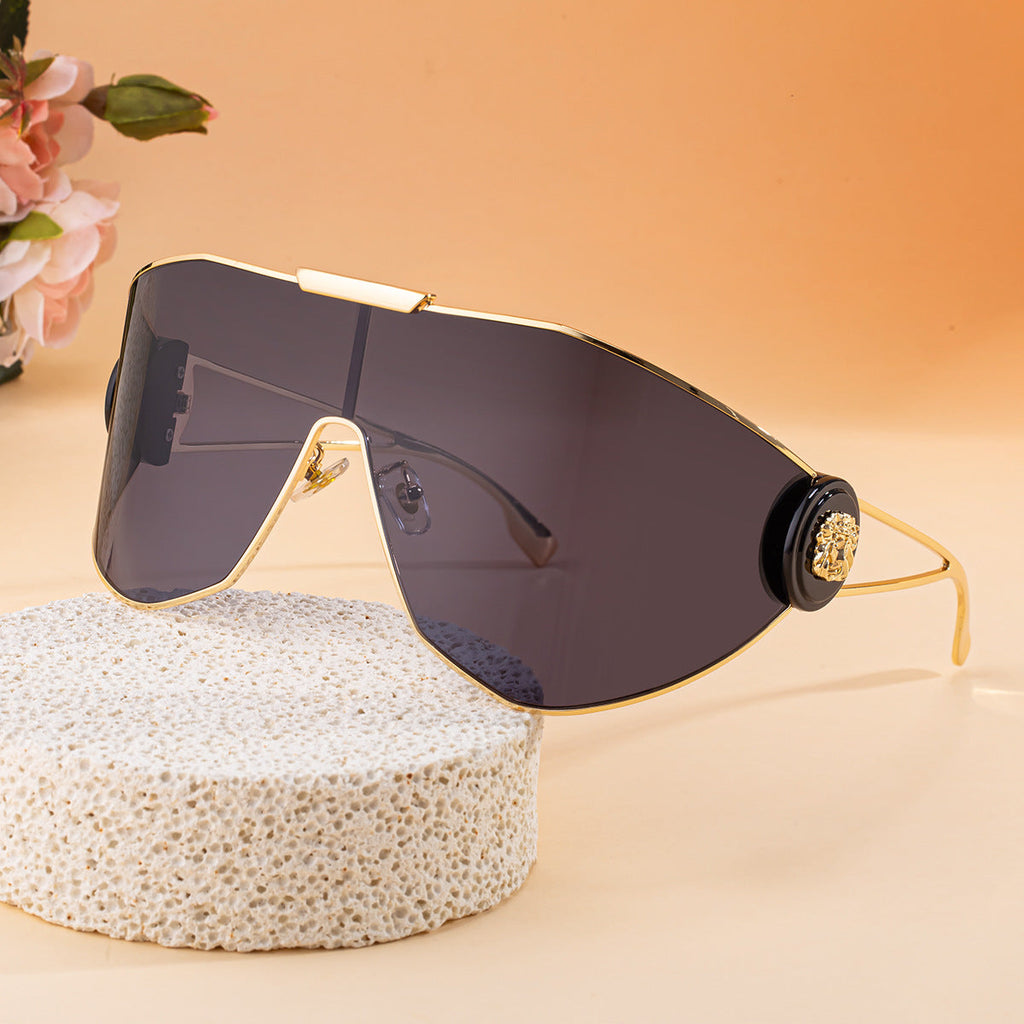 Lunettes de soleil aviateur sport plein cadre pour femmes — Protection UV intégrée aux verres