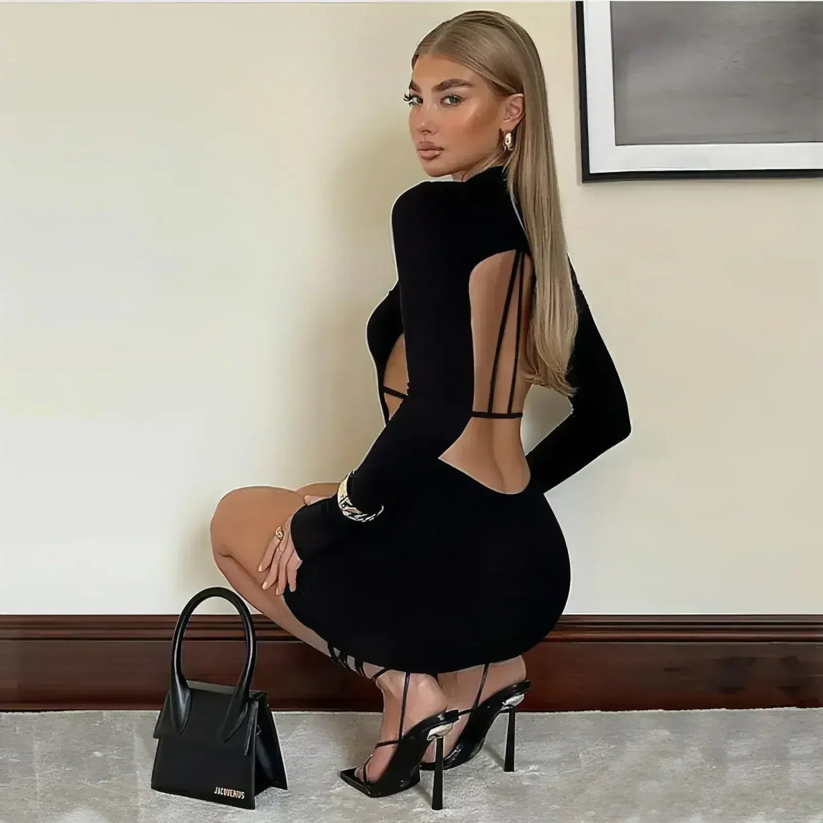 Tenue Ventre Nu Robe Fourreau Mode Féminine