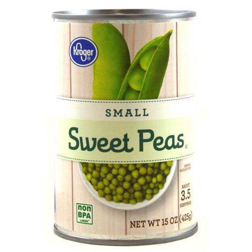 Kroger Petits Pois Doux en Conserve 425 g