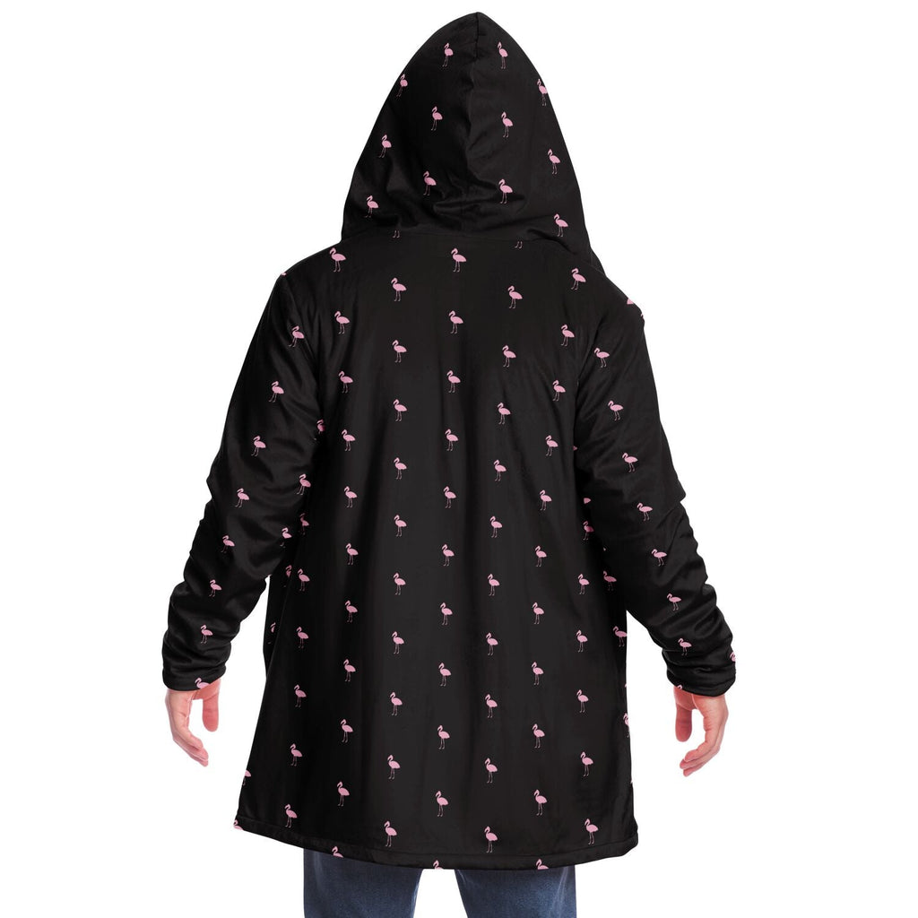 Sweat à capuche cape Flamingo Classique Noir