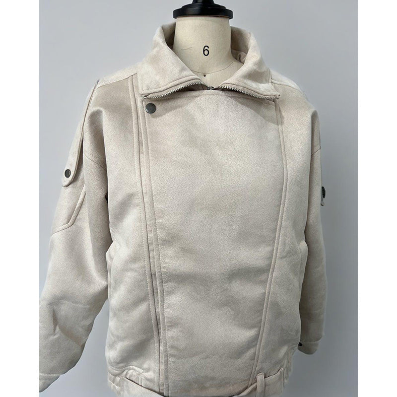 Veste décontractée zippée pour femme