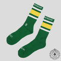 Chaussettes rayées Chrome Hearts vertes