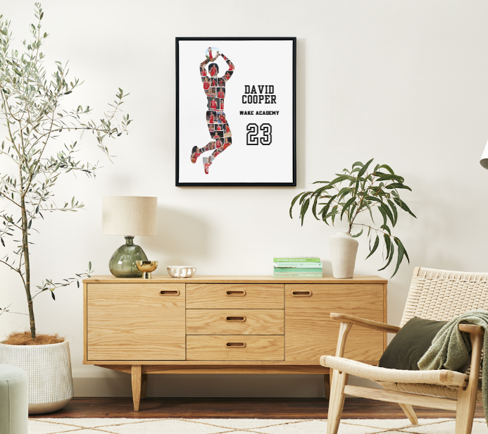 Basketball Player Photo Collage – Editable Canva Template