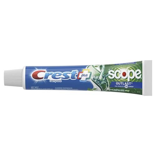 Crest +X Dentifrice blanchissant complet Outlast 40 mm, Menthe, 153 g, Paquet de 2, 1,83 kg (Paquet de 2)