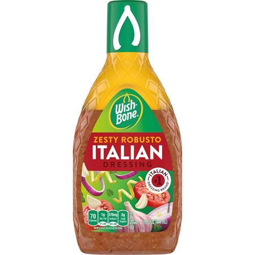 Vinaigrette italienne Wish-Bone Zesty Robusto, 443 ml