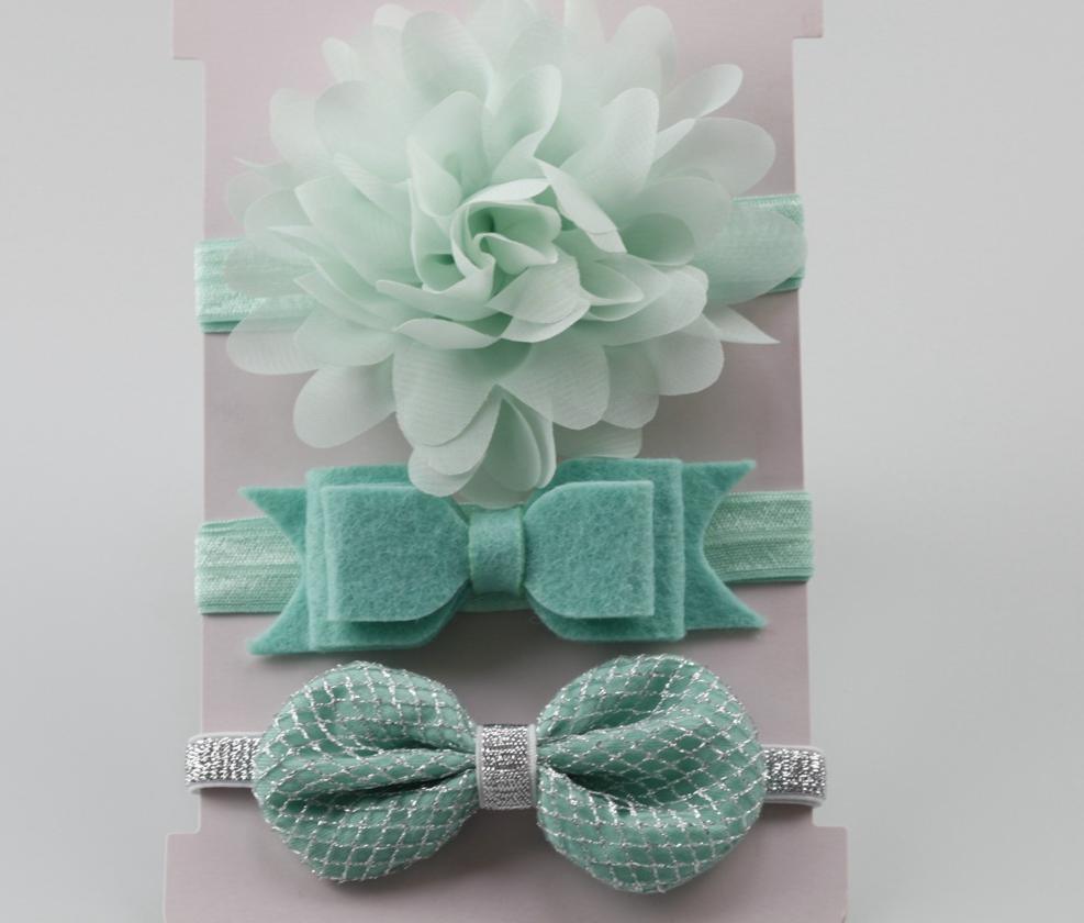 Bandeau Élastique Bébé Fait Main Rétro Vintage Nœud Papillon Fleur Accessoire Cheveux Nourrisson Tout-Petit Pour Bébé