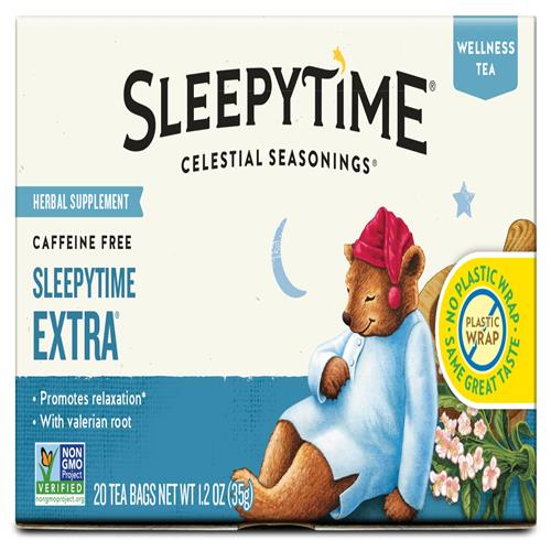 Tisane extra herbes Celestial Seasonings Sleepytime, boîte de 20 sachets de thé